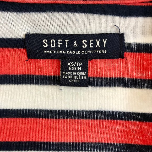 American Eagle Striped Short Sleeve Tee - Picture 5 of 5